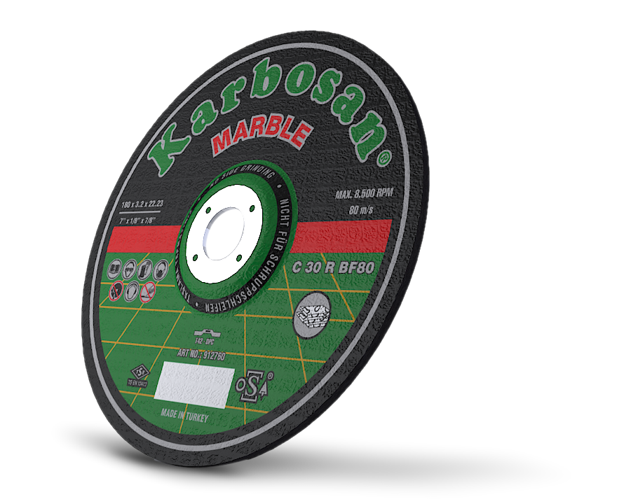 Karbosan Mermer Kesme Taşı 180x3.2x22.23