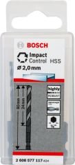 Bosch Impact Ctrl HSS 2,0*60mm 10'lu Paket