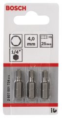 Bosch ExtraHard HEX4*25 mm 3'lü