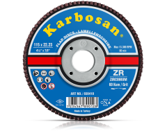 Karbosan ZR Flap Disk 115x22.23 40 Kum