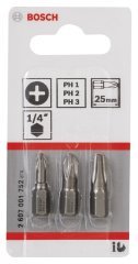 Bosch 3 Parça ExtraHard PH1/2/3*25 mm