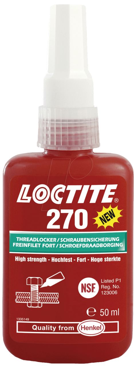 Loctite 270 Vida Gevşemezlik Yapıştırıcısı 50 ml.