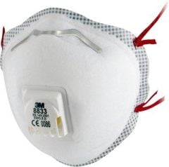 3M 8833  FFP3 Ventilli Toz ve Sis Maskesi