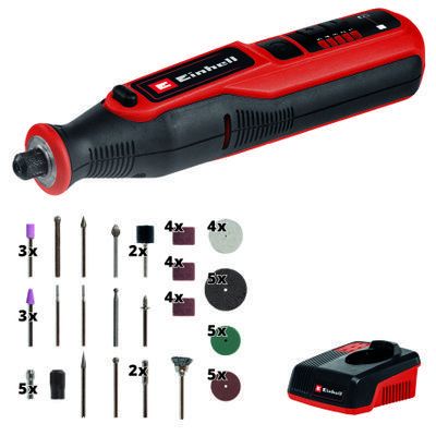 Einhell TE-MT 7.2 Li Gravür Seti ve Akülü Mini Taşlama