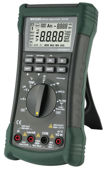 Mastech MS5208 Dijital İzolasyon Multimetresi