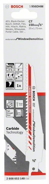 Bosch S 956 DHM Endurance for Window Demolition  10'lu