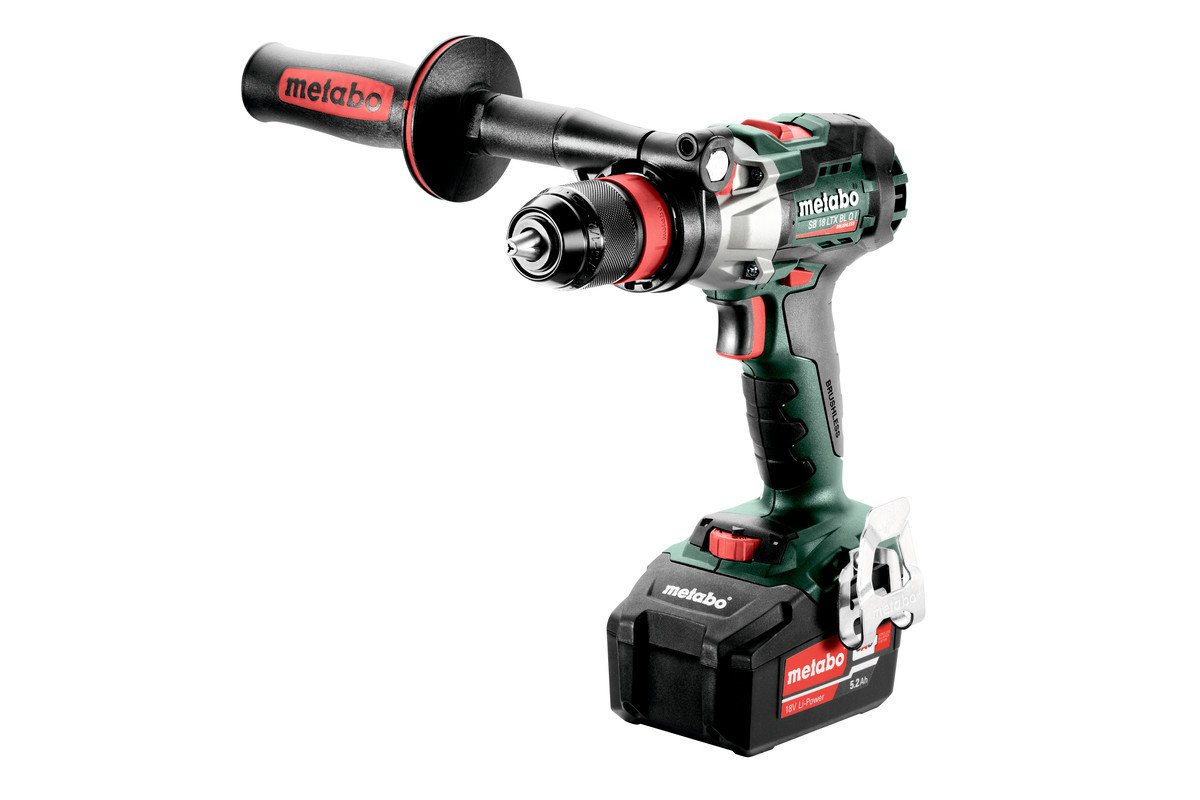 Metabo SB 18 LTX BL QI / 5.2 Akülü Darbeli Matkap ve Vidalama 2x5.2Ah