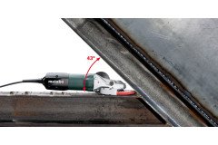 Metabo WEF 9-125 QUICK Elektrikli FlatHead Avuç Taşlama 43°Derece