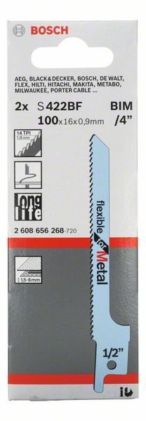 Bosch S 422 BF Flexible for Metal 2'li