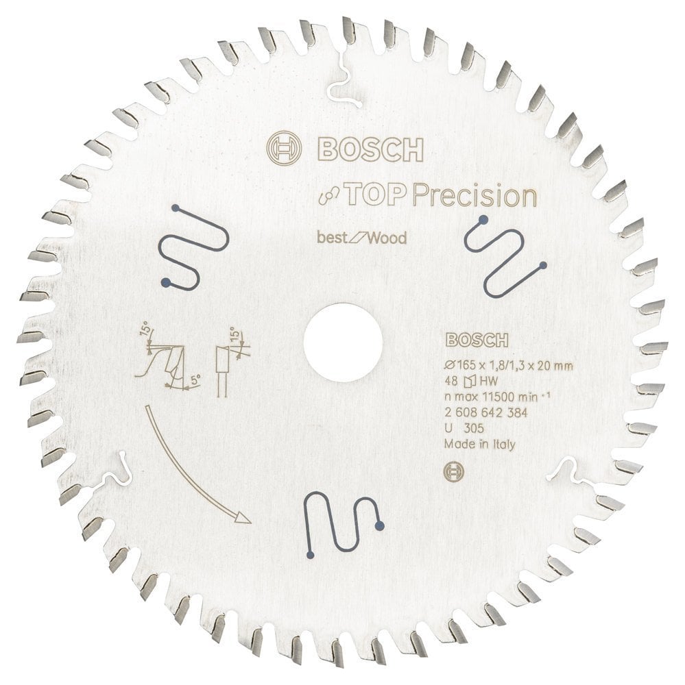 Bosch Best For Wood 165*20 mm 48 Diş