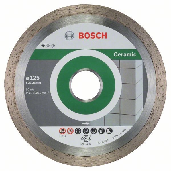 Bosch Standard for Ceramic 125 mm 10'lu
