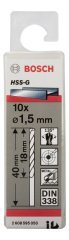 Bosch HSS-G 1,5*40 mm 10'lu Paket