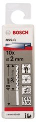 Bosch HSS-G 2*49 mm 10'lu Paket