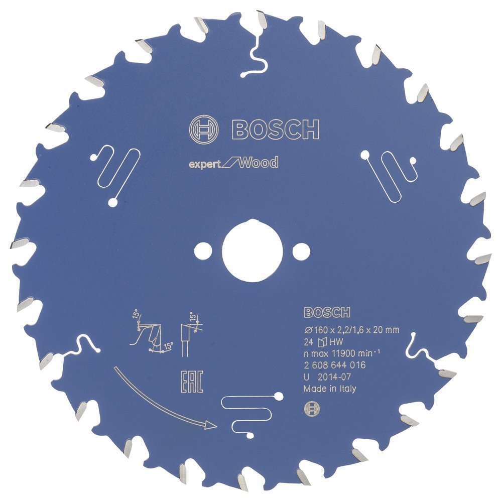 Bosch Expert for Wood 160x20 mm 24 Diş