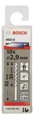 Bosch HSS-G 2,9*61 mm 10'lu Paket