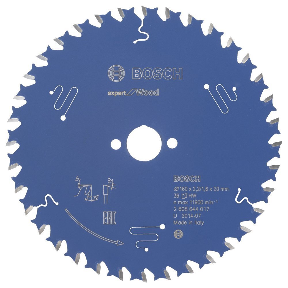 Bosch Expert for Wood 160x20 mm 36 Diş