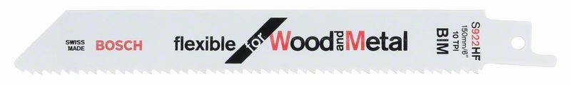 Bosch S 922 HF Flexible for Wood and Metal 2'li