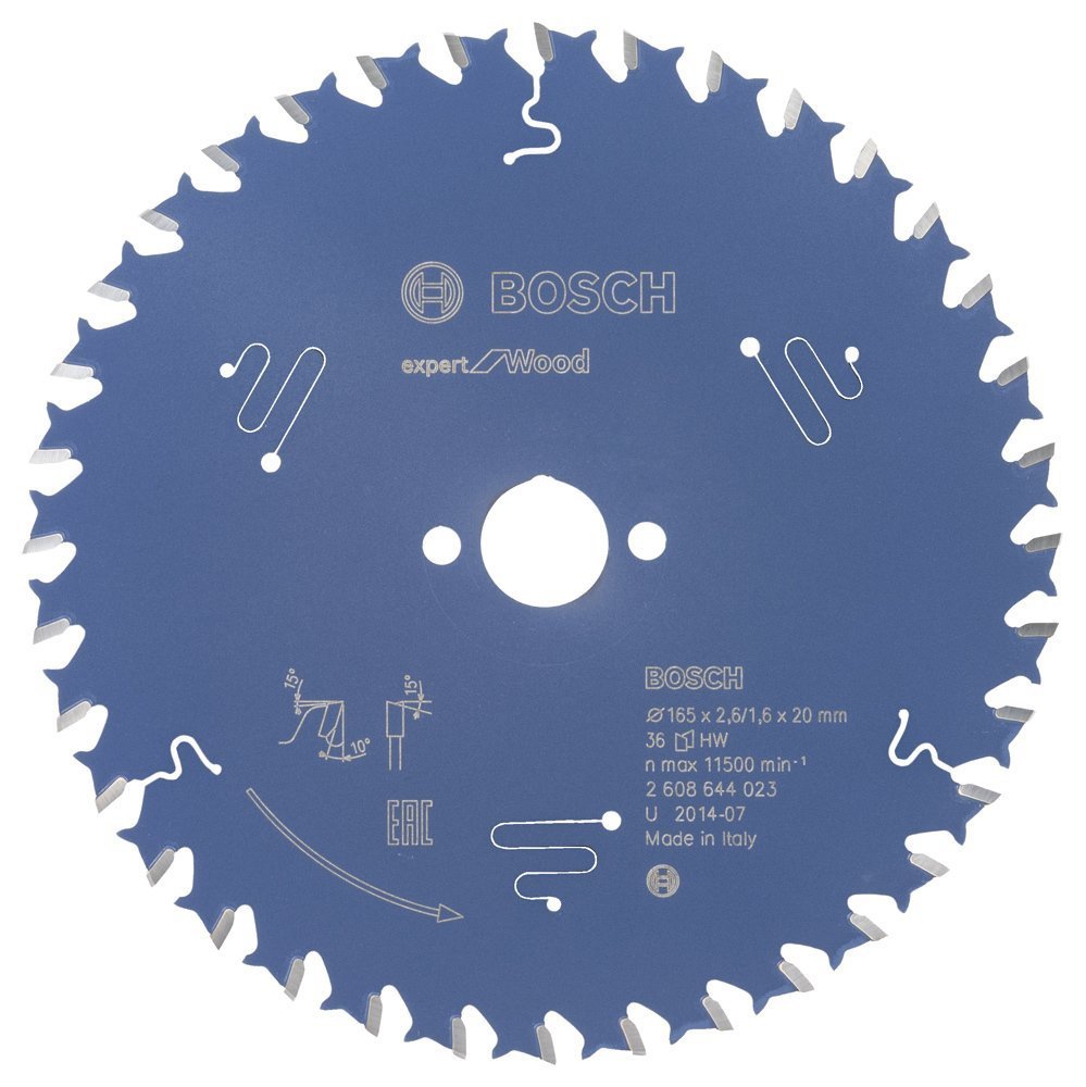 Bosch Expert for Wood 165x20 mm 36 Diş