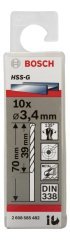 Bosch HSS-G 3,4*70 mm 10'lu Paket