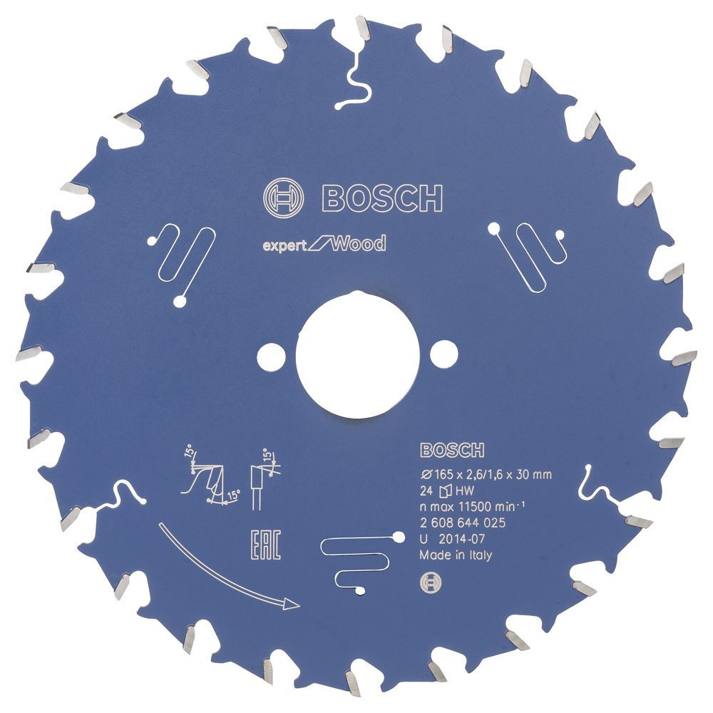 Bosch Expert for Wood 165x30 mm 24 Diş