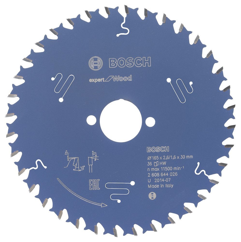 Bosch Expert for Wood 165x30 mm 36 Diş