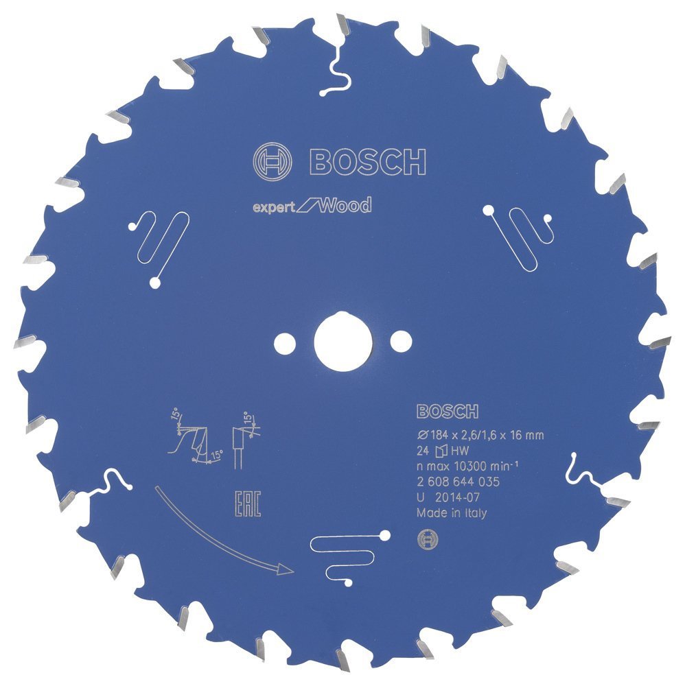 Bosch Expert for Wood 184x16 mm 24 Diş