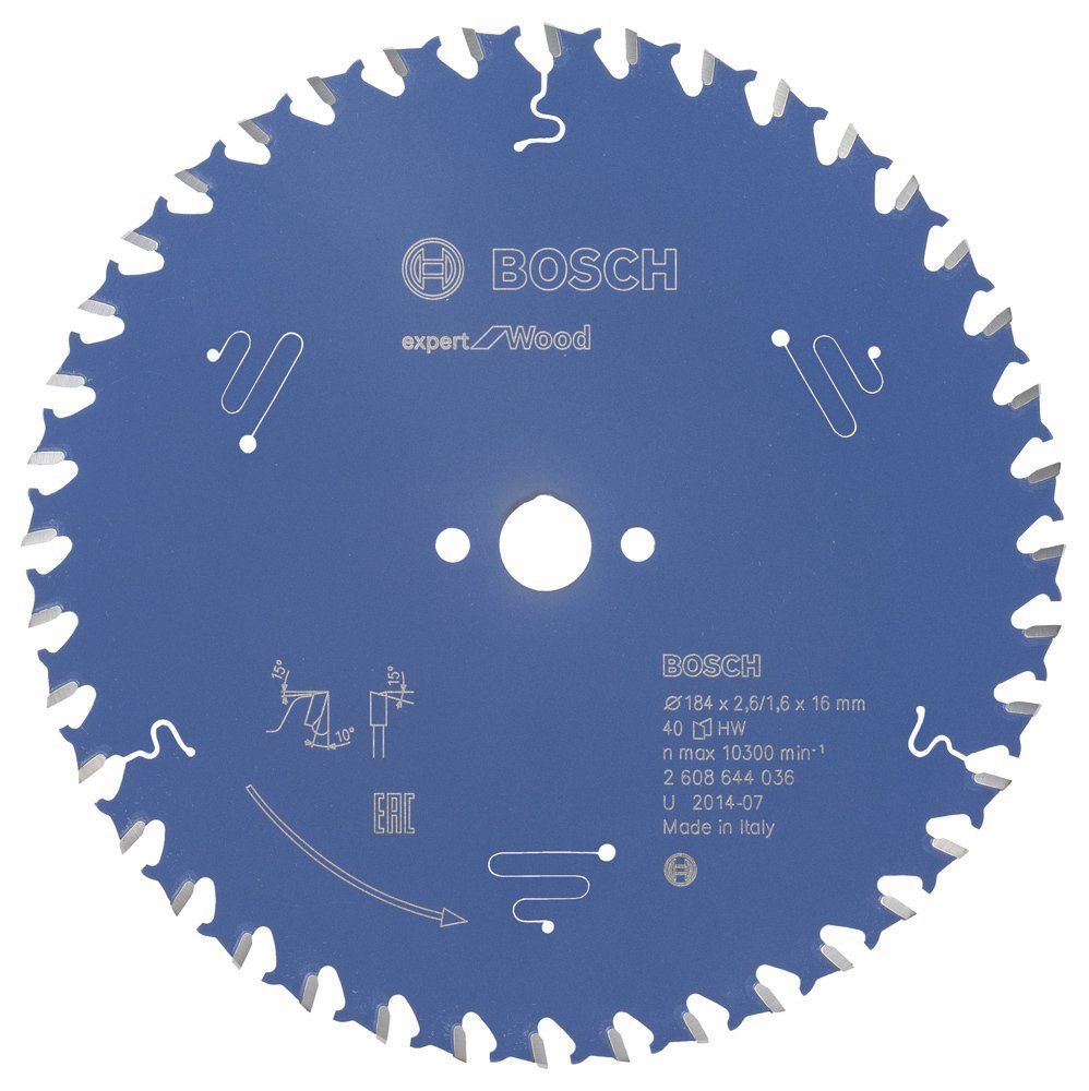 Bosch Expert for Wood 184x16 mm 40 Diş