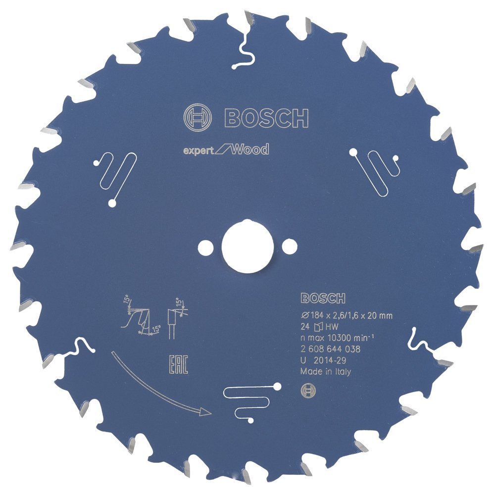 Bosch Expert for Wood 184x20 mm 24 Diş