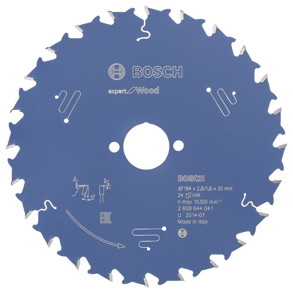 Bosch Expert for Wood 184x30 mm 24 Diş