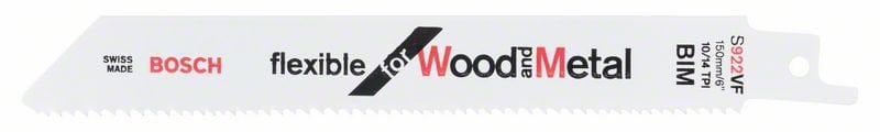 Bosch S 922 VF Flexible for Wood and Metal 5'li