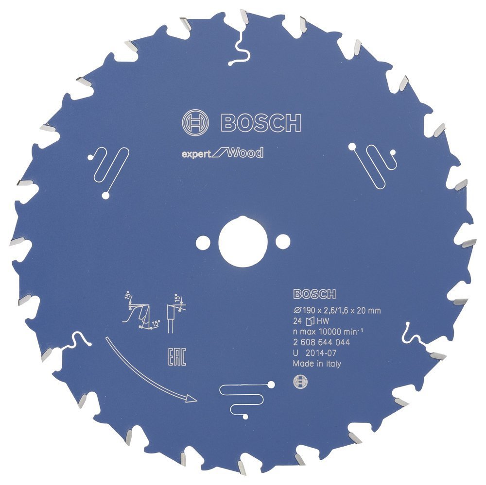 Bosch Expert for Wood 190x20 mm 24 Diş
