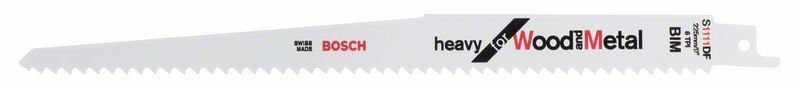 Bosch S 1111 DF Heavy for Wood and Metal 2'li