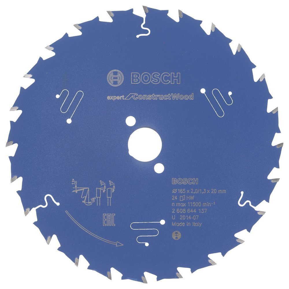 Bosch Expert for Construct Wood 165x20 mm 24 Diş