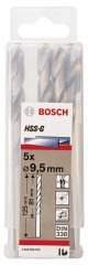 Bosch HSS-G 9,5*125 mm 5'li Paket