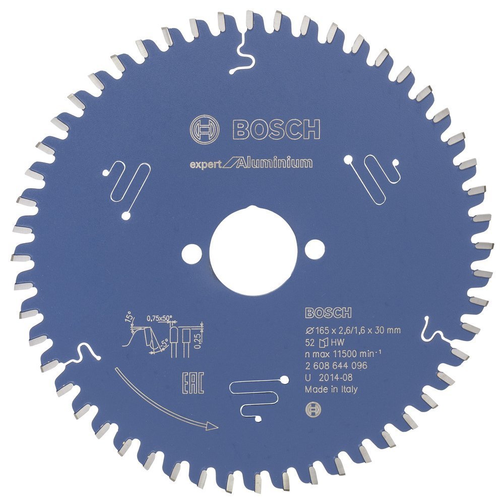 Bosch Expert for Aluminium 165x30 mm 52 Diş