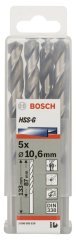 Bosch HSS-G 10,6*133 mm 5'li Paket