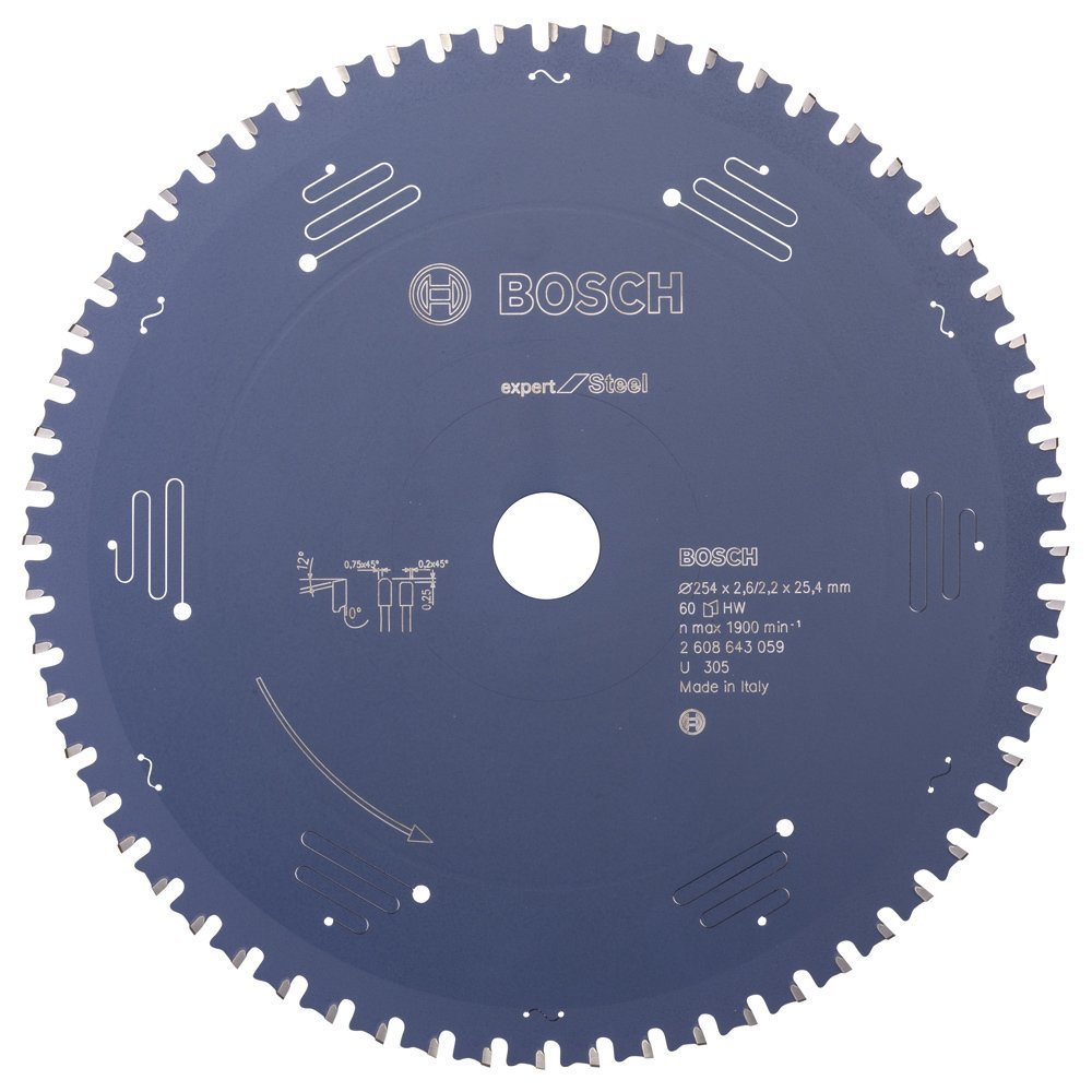 Bosch Expert for Steel 254x25,40 mm 60 Diş