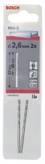 Bosch HSS-G 2,6*57 mm 2'li Paket