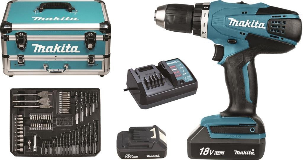 Makita DF457DWEX3 Akülü Matkap ve Vidalama 2x1.3Ah.