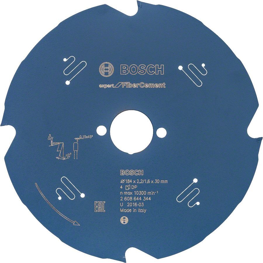 Bosch Expert for Fiber Cement 184x30 4 Diş