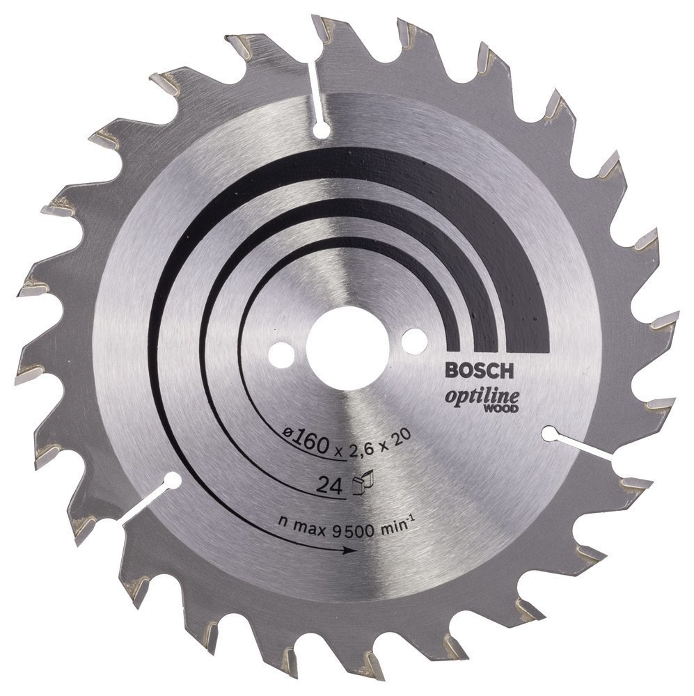 Bosch Optiline Wood 160x20/16 mm 24 Diş