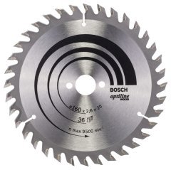 Bosch Optiline Wood 160x20/16 mm 36 Diş