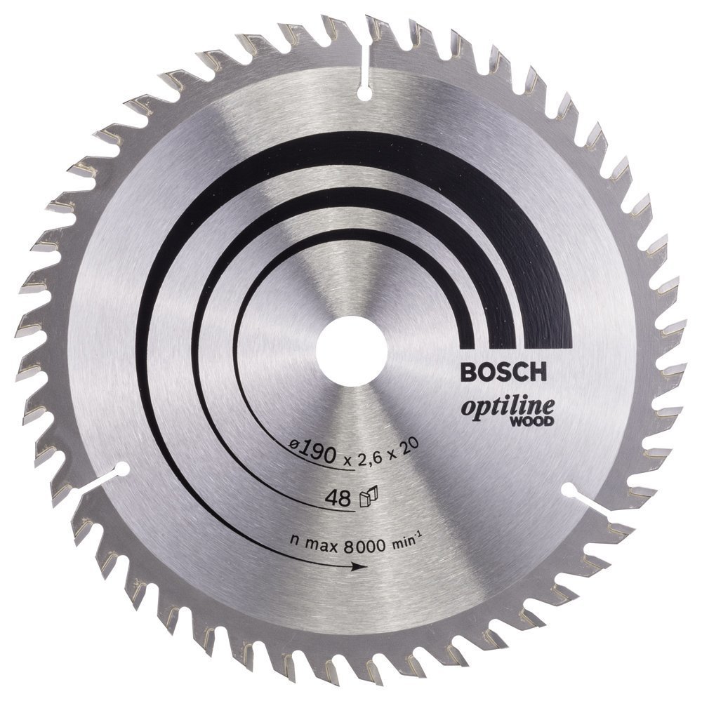 Bosch Optiline Wood 190x20/16 mm 48 Diş
