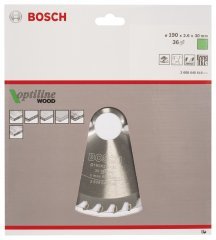 Bosch Optiline Wood 190x30 mm 36 Diş