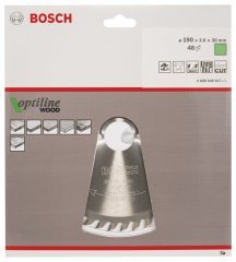 Bosch Optiline Wood 190x30 mm 48 Diş