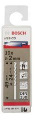 Bosch HSS-Co 2*49 mm 10'lu Paket
