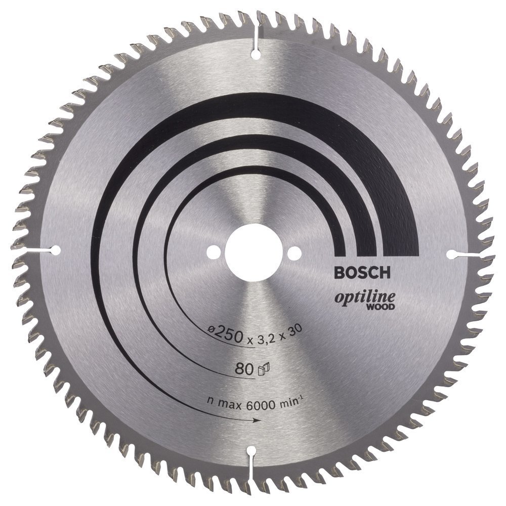 Bosch Optiline Wood 250x30 mm 80 Diş