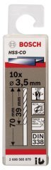 Bosch HSS-Co 3,5*70 mm 10'lu Paket