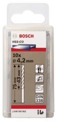 Bosch HSS-Co 4,2*75 mm 10'lu Paket