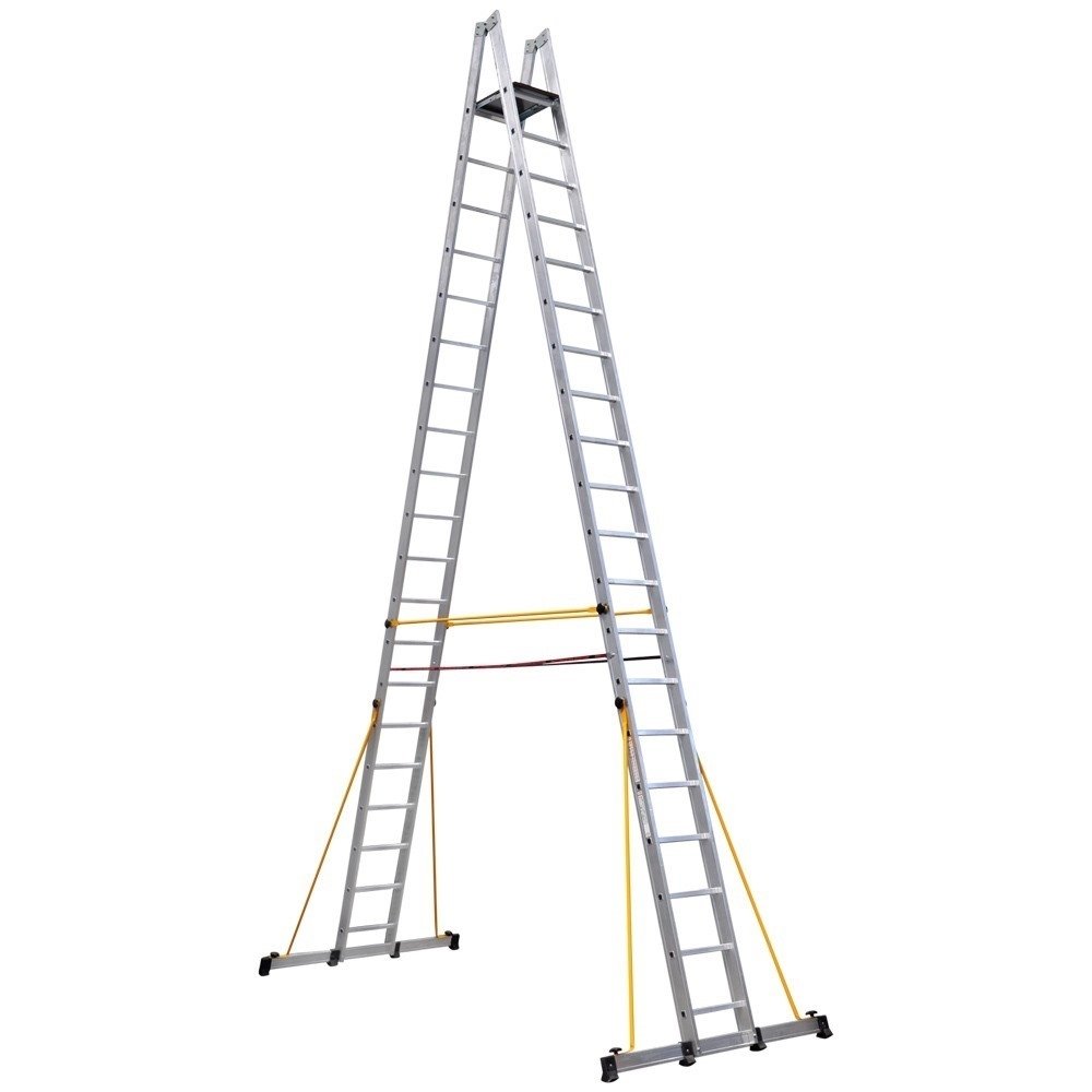 Çağsan 19+1 Basamaklı A Tipi Platformlu Alüminyum Merdiven